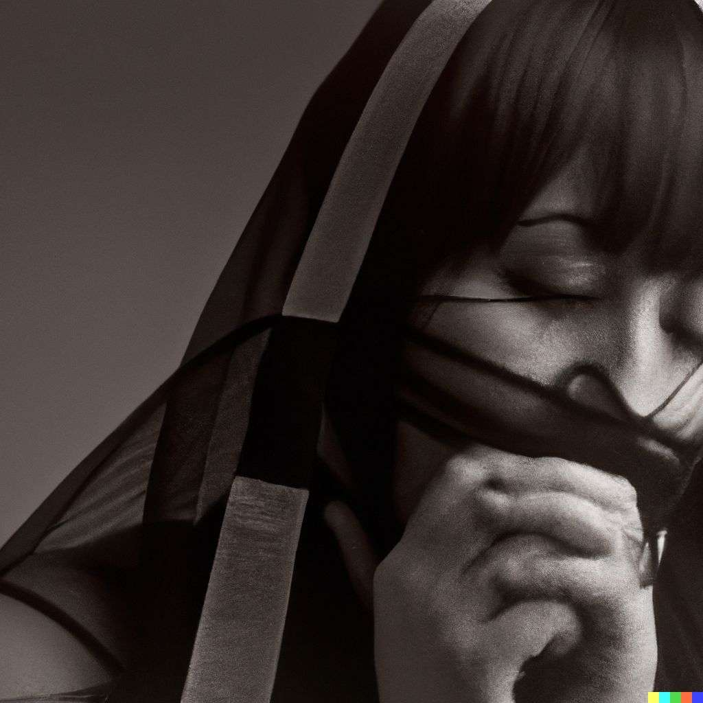 a representation of anxiety, photograph, studio lighting